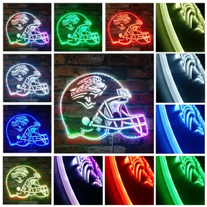 Jacksonville Jaguars Helmet Logo RGB LED Sign