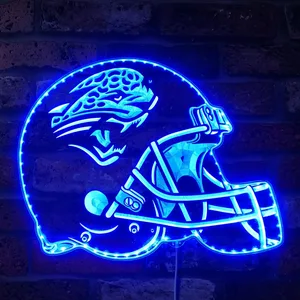 Jacksonville Jaguars Helmet Logo RGB LED Sign