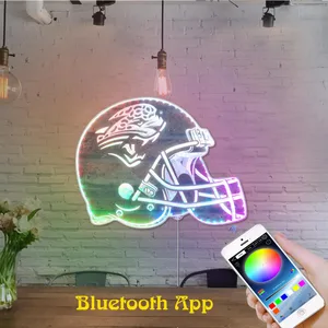 Jacksonville Jaguars Helmet Logo RGB LED Sign