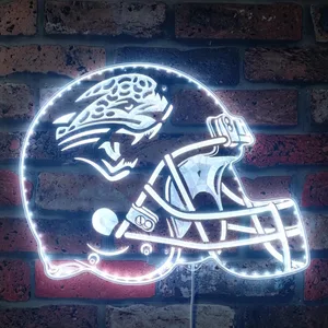 Jacksonville Jaguars Helmet Logo RGB LED Sign