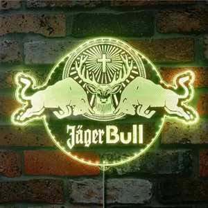 Jagermeister Jager Bull RGB LED Sign