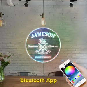 Jameson Whiskey Bar Logo RGB LED Sign