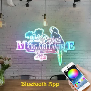 Jimmy Buffett's Margaritaville Cafe RGB LED Sign