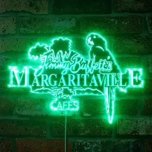Jimmy Buffett's Margaritaville Cafe RGB LED Sign