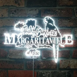 Jimmy Buffett's Margaritaville Cafe RGB LED Sign