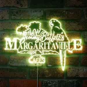 Jimmy Buffett's Margaritaville Cafe RGB LED Sign