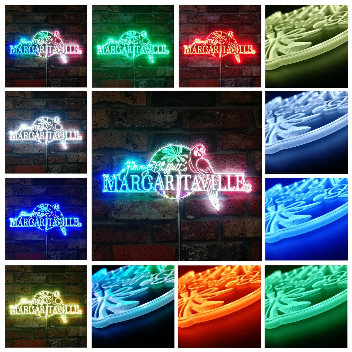 Jimmy Buffett's Margaritaville Logo RGB LED Sign