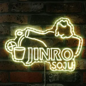 Jinro Soju Frog on Bottle RGB LED Sign