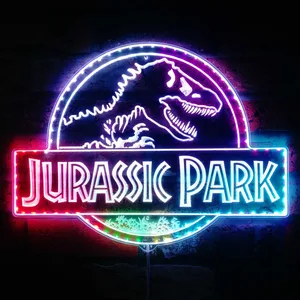 Jurassic Park Logo RGB LED Sign