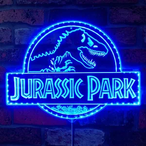 Jurassic Park Logo RGB LED Sign