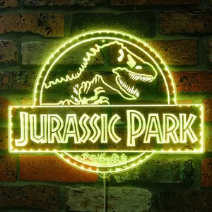 Jurassic Park Logo RGB LED Sign