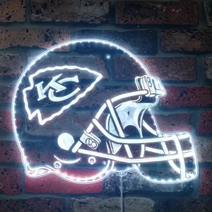 Kansas City Chiefs Helmet Logo RGB LED Sign