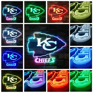 Kansas City Chiefs Logo RGB LED Sign