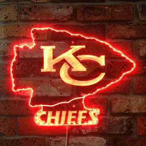 Kansas City Chiefs Logo RGB LED Sign