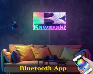 Kawasaki Logo RGB LED Sign