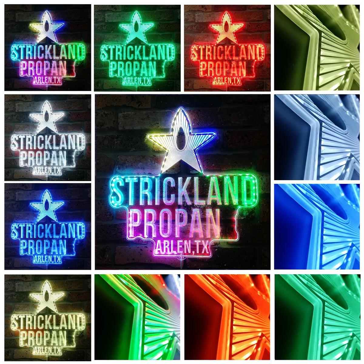 King of the Hill Strickland Propane RGB LED Sign