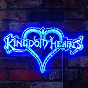 Kingdom Hearts Logo RGB LED Sign
