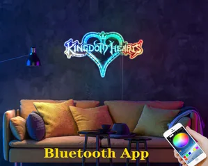 Kingdom Hearts Logo RGB LED Sign