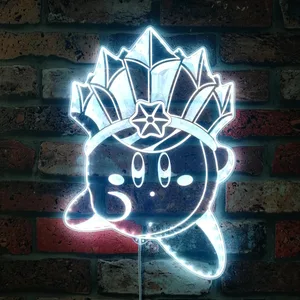 Kirby Kirby with Crown RGB LED Sign