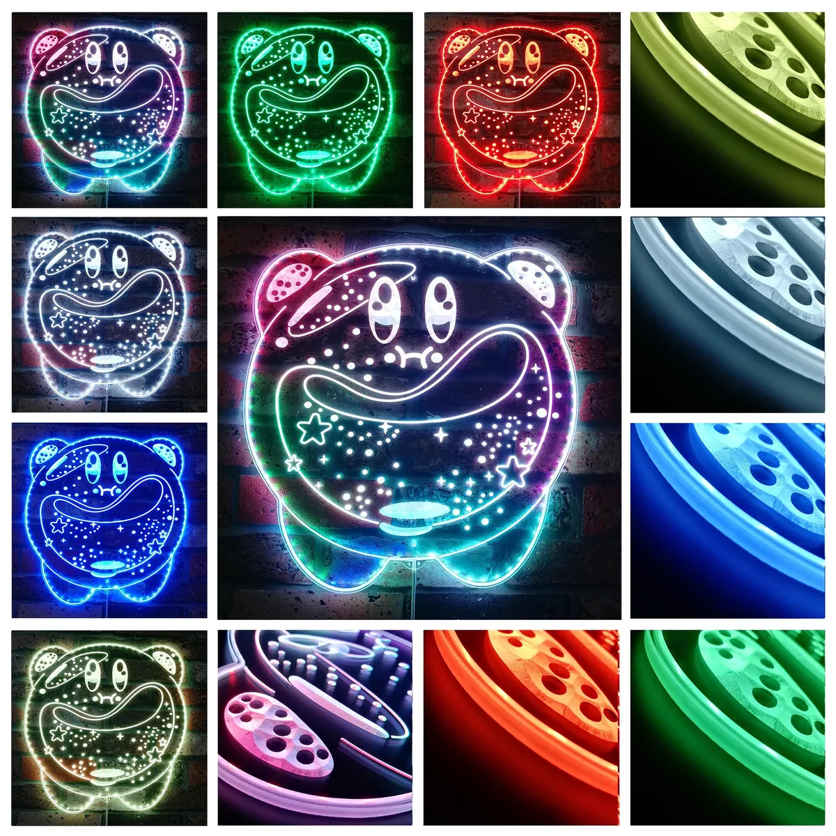 Kirby Star Allies Kirby RGB LED Sign