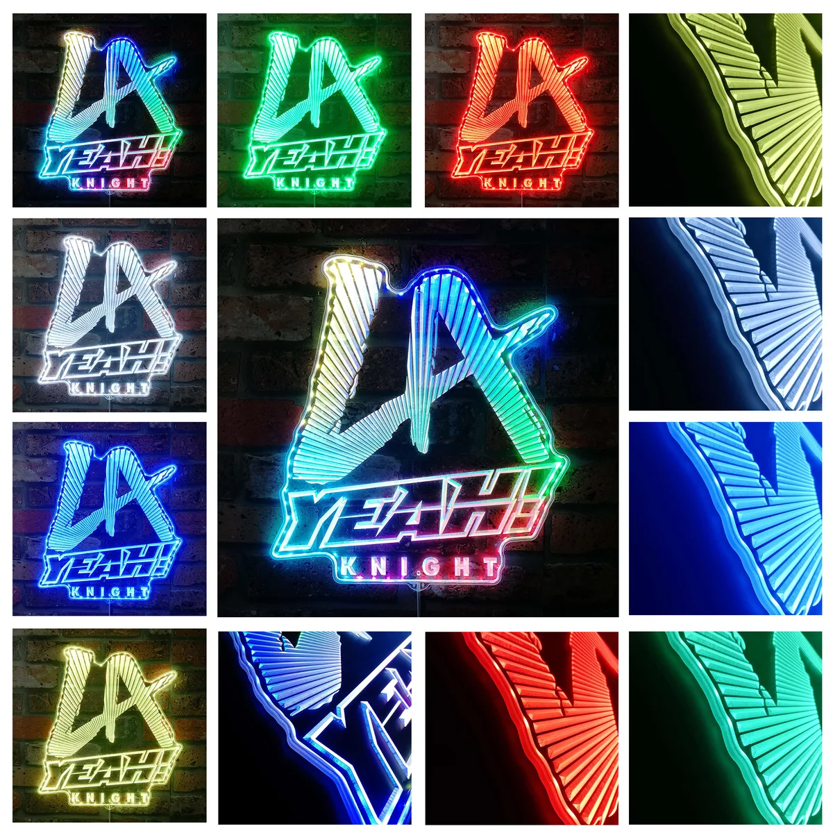 LA Knight LA Night Yeah RGB LED Sign