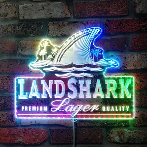 Landshark Larger Premium Lager Quality RGB LED Sign