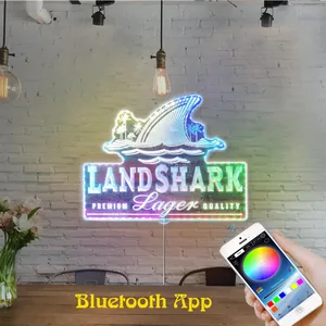 Landshark Larger Premium Lager Quality RGB LED Sign