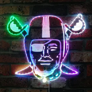 Las Vegas Raiders Logo RGB LED Sign