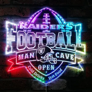 Las Vegas Raiders Man Cave RGB LED Sign