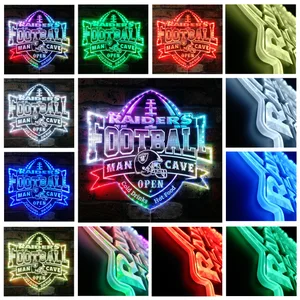 Las Vegas Raiders Man Cave RGB LED Sign