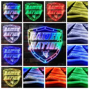 Las Vegas Raiders Raider Nation RGB LED Sign