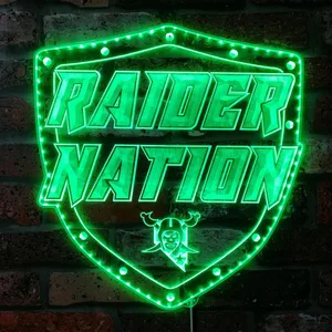 Las Vegas Raiders Raider Nation RGB LED Sign
