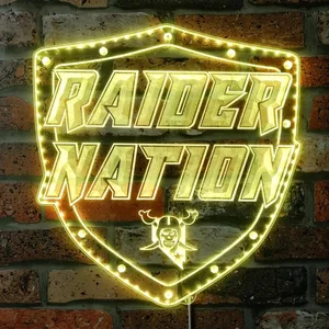 Las Vegas Raiders Raider Nation RGB LED Sign