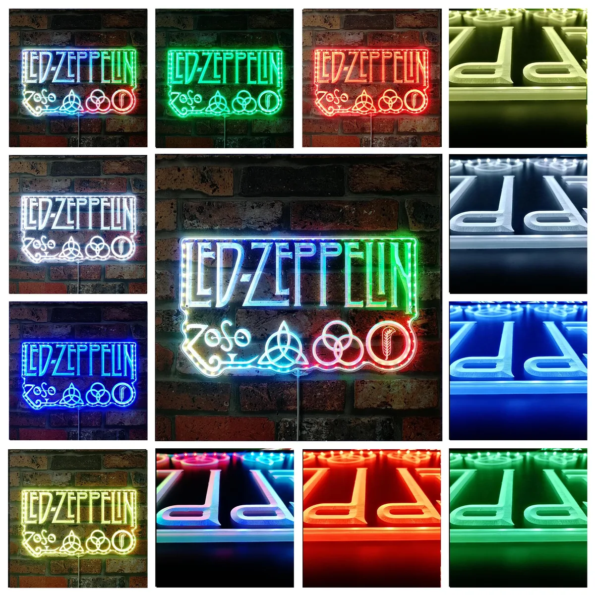 Led Zeppelin Logo RGB LED Sign