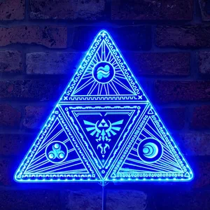 Legend of Zelda Triforce 2 RGB LED Sign