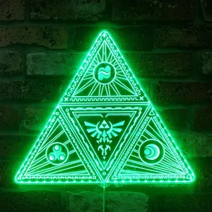 Legend of Zelda Triforce 2 RGB LED Sign