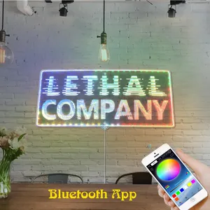 Lethal Company Logo RGB LED Sign
