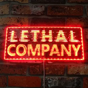 Lethal Company Logo RGB LED Sign