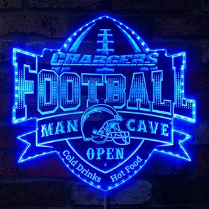 Los Angeles Chargers Man Cave RGB LED Sign