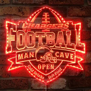 Los Angeles Chargers Man Cave RGB LED Sign