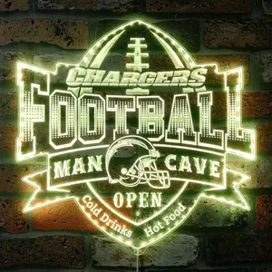 Los Angeles Chargers Man Cave RGB LED Sign