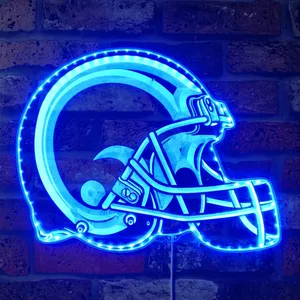 Los Angeles Rams Helmet Logo RGB LED Sign
