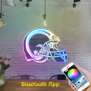 Los Angeles Rams Helmet Logo RGB LED Sign