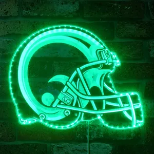 Los Angeles Rams Helmet Logo RGB LED Sign