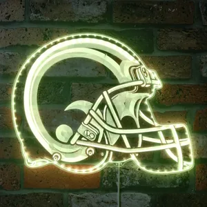 Los Angeles Rams Helmet Logo RGB LED Sign