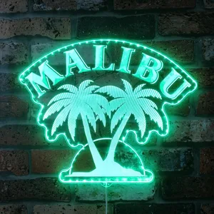 Malibu Logo RGB LED Sign