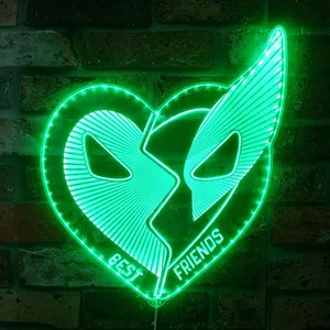 Marvel Deadpool & Wolverine Best Friends RGB LED Sign