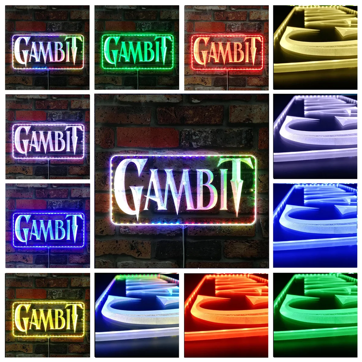 Marvel Gambit RGB LED Sign