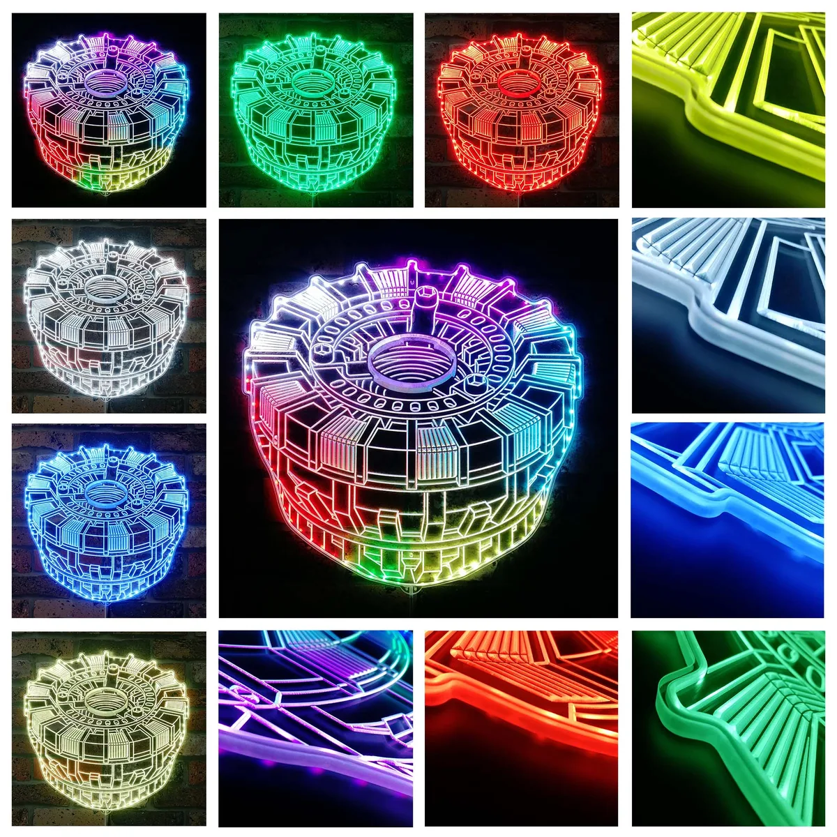 Marvel Tony Stark Arc Reactor RGB LED Sign