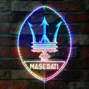 Maserati Logo RGB LED Sign